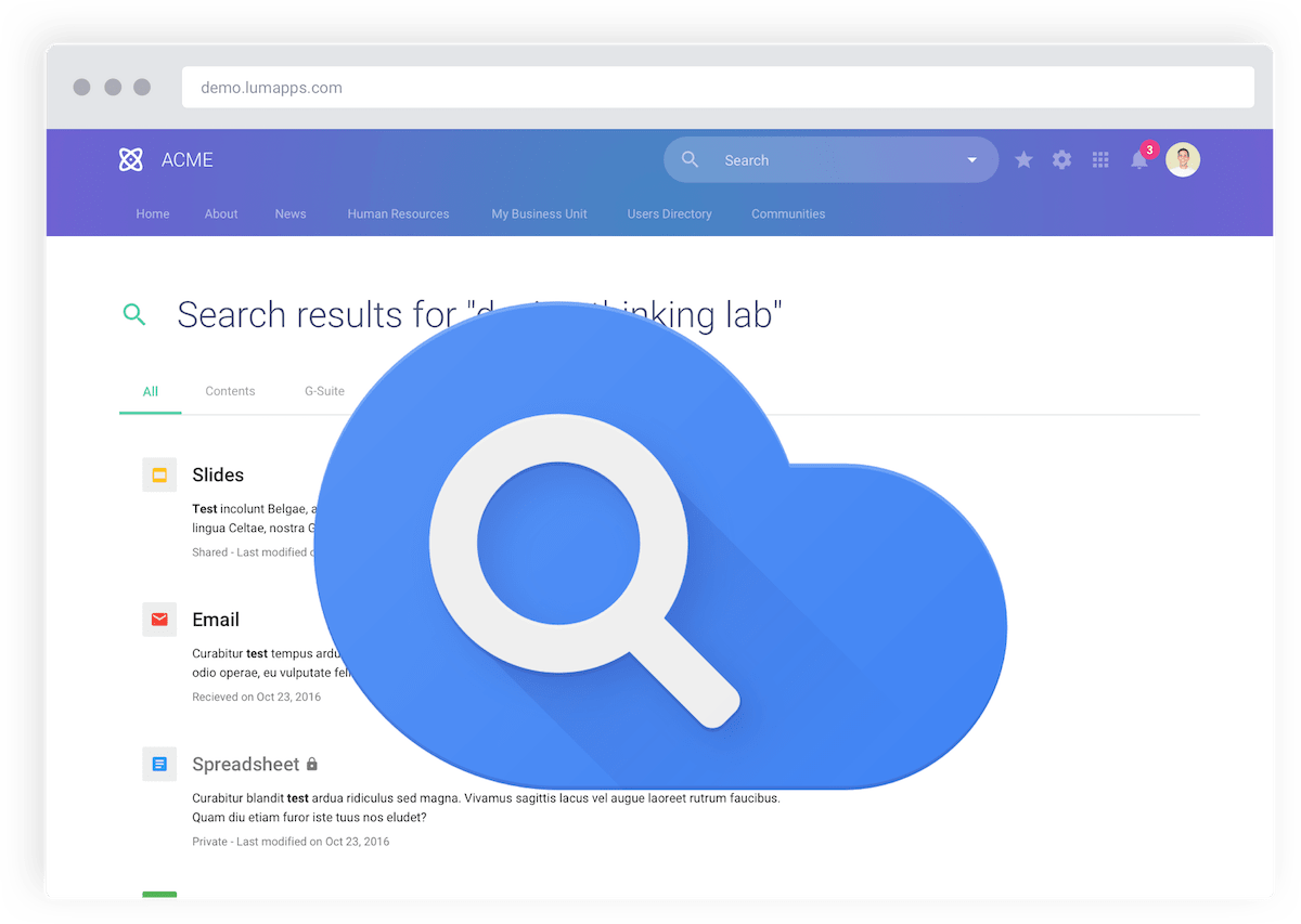 Google Cloud Search is Live in LumApps